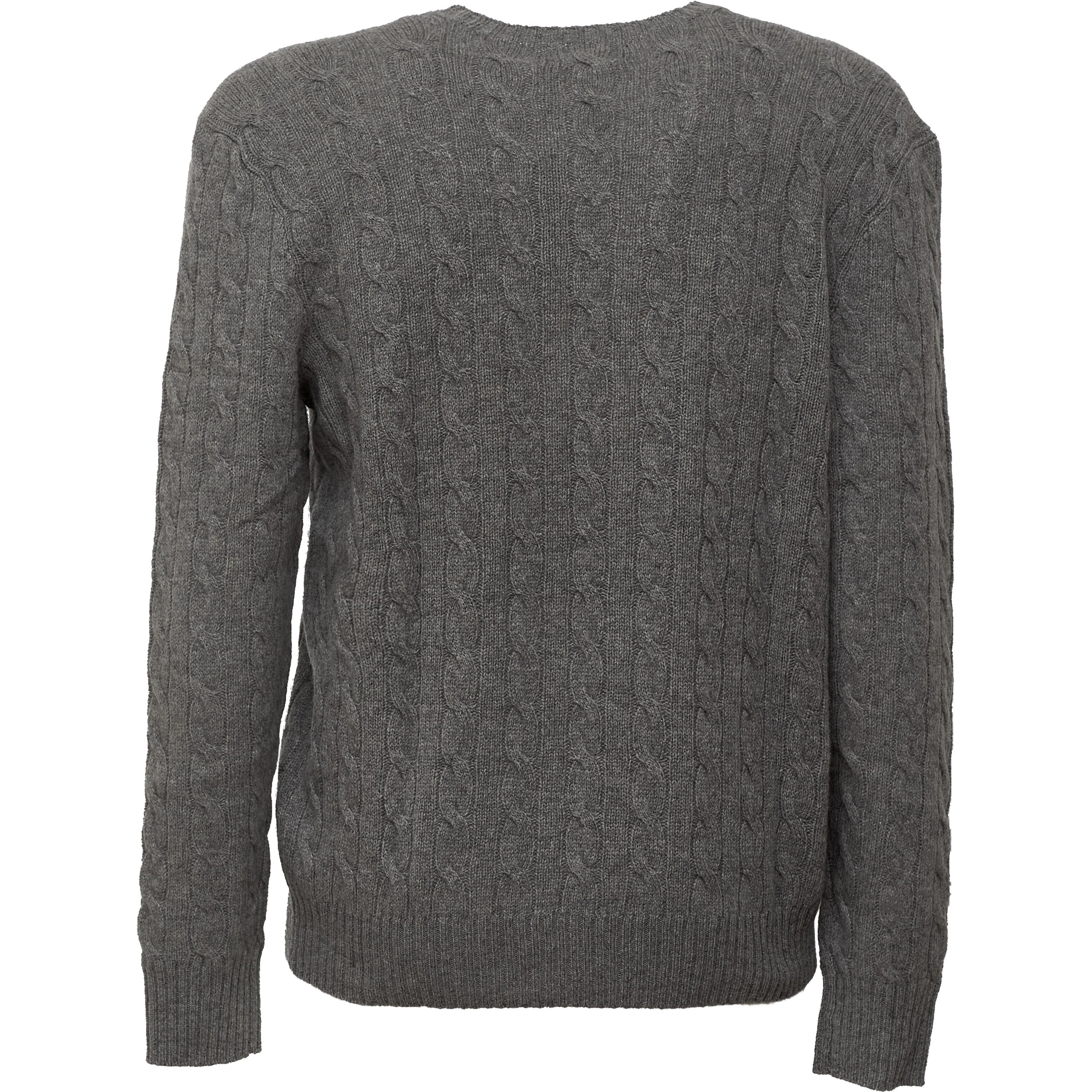 Cable-Knit Crewneck Pullover In Wool, Cashmere