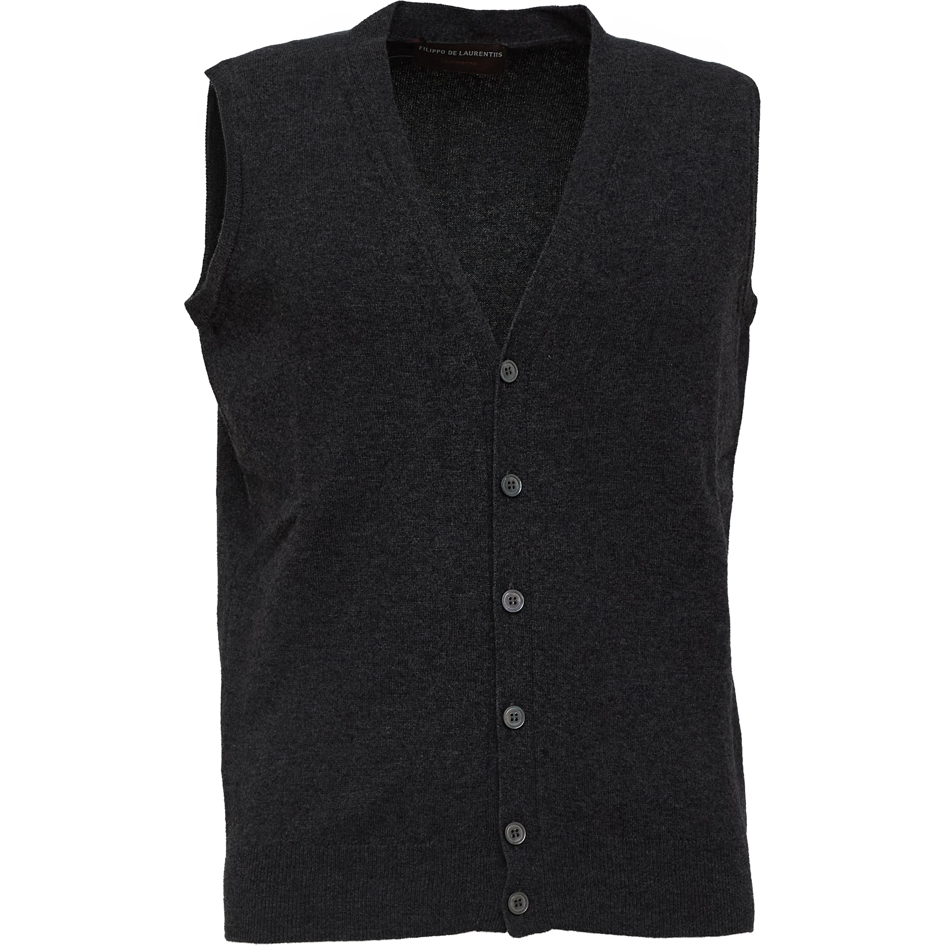 Gilet Bottoni In Lana, Cashmere