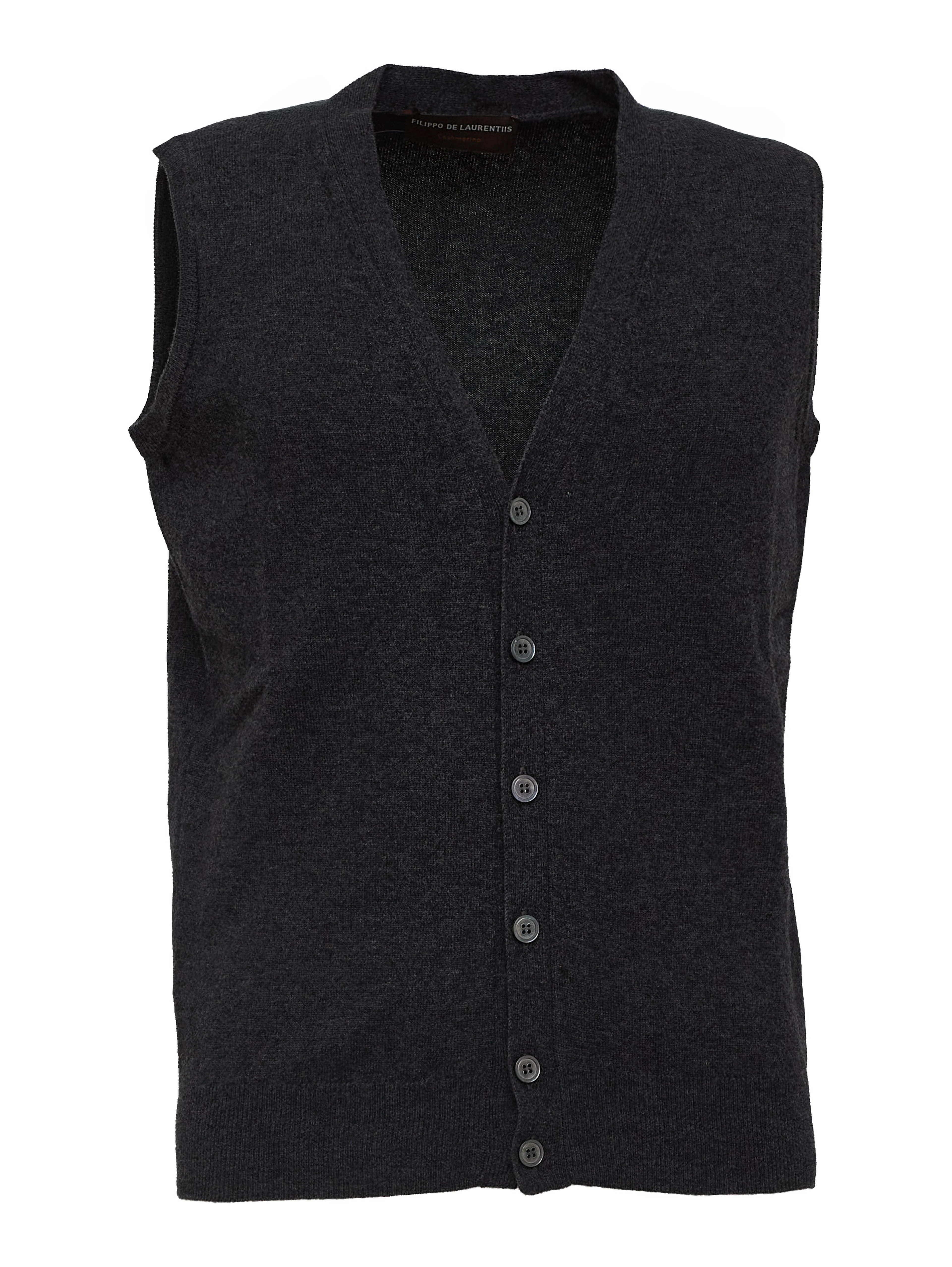 Gilet Bottoni In Lana, Cashmere