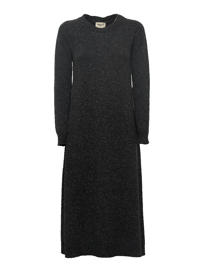 Abito Goccia In Maglia Filato Tweed