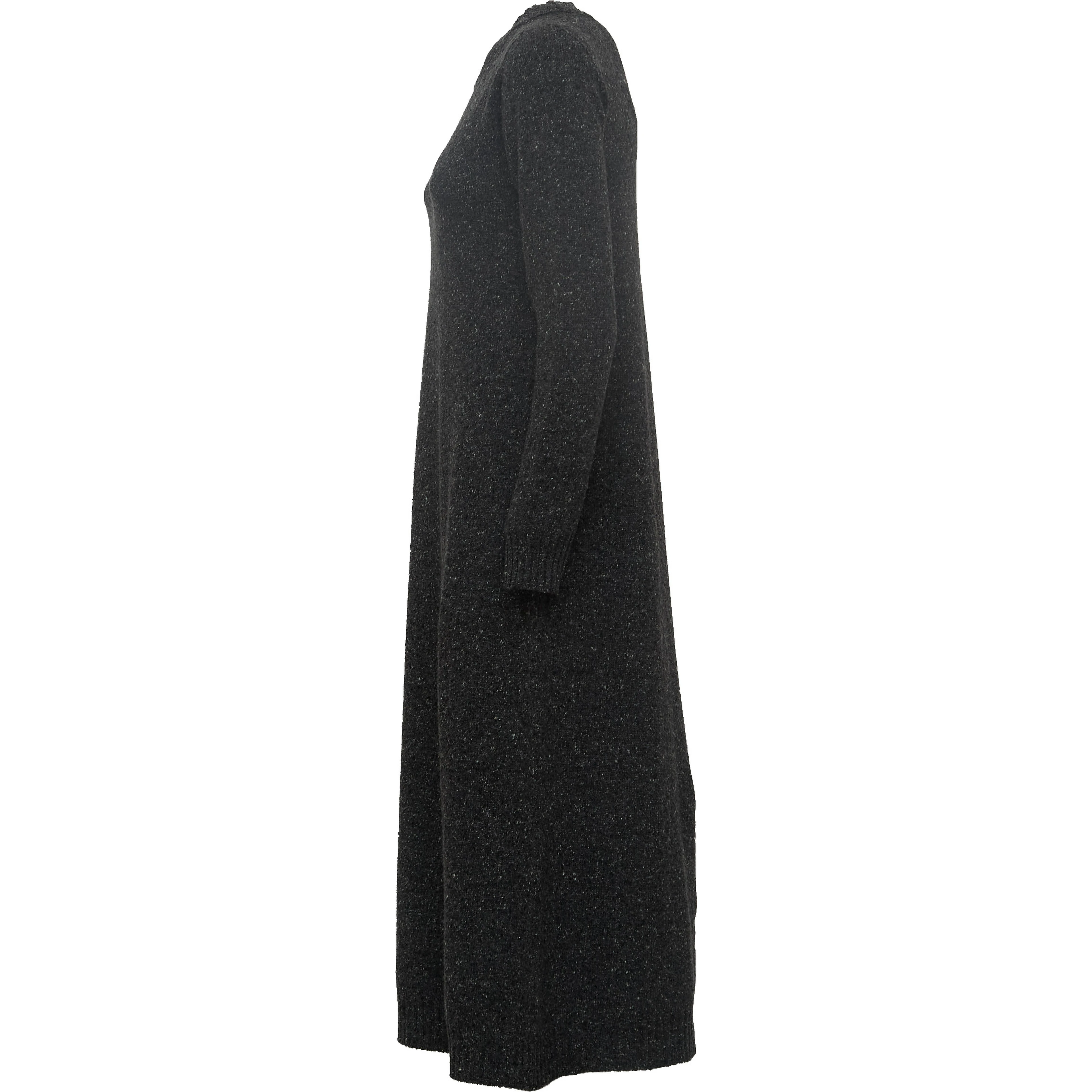 Abito Goccia In Maglia Filato Tweed