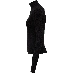Mini Ribbed Merino Mock Neck