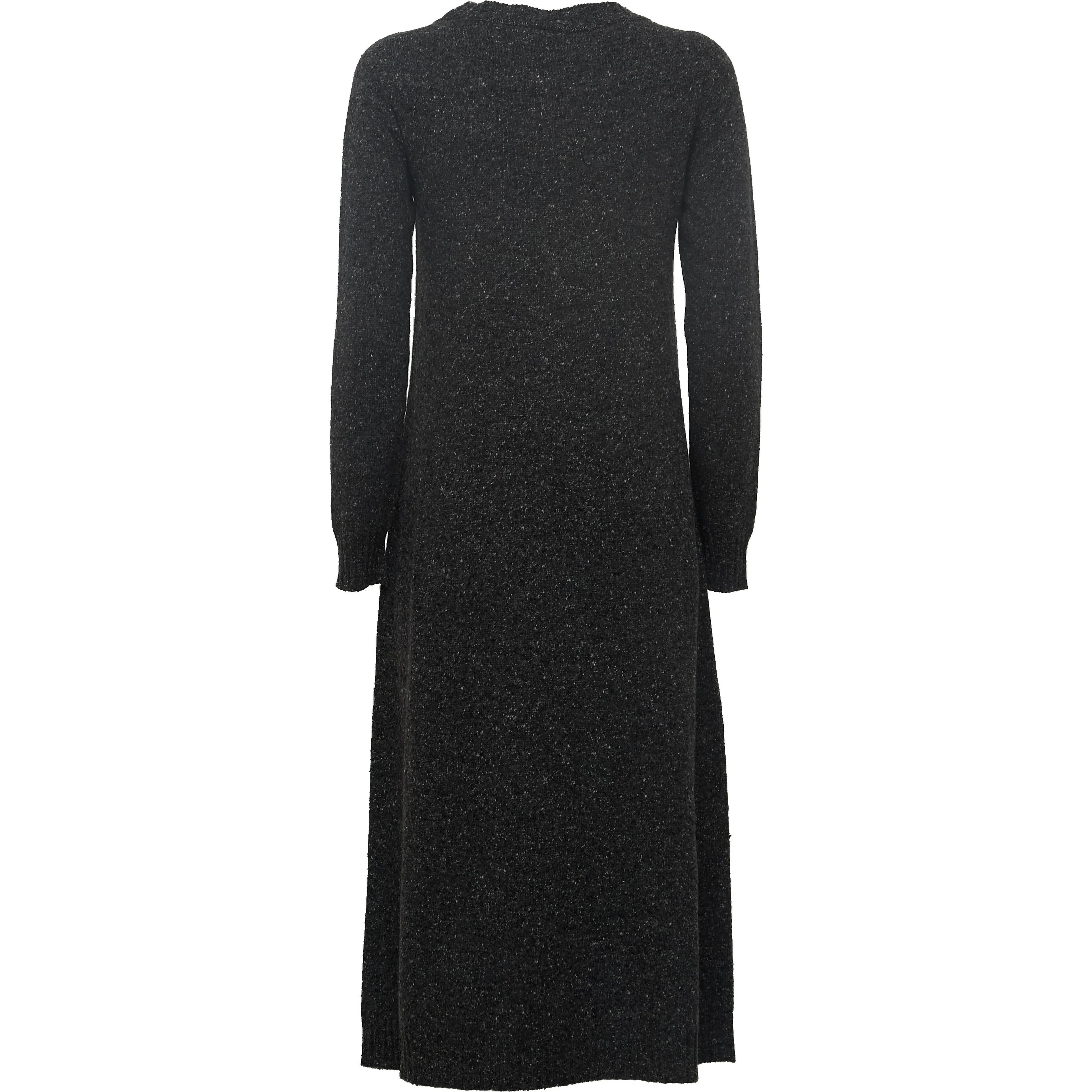 Abito Goccia In Maglia Filato Tweed