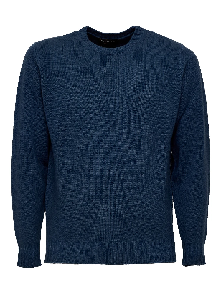 Maglia Girocollo In Lana, Cashmere