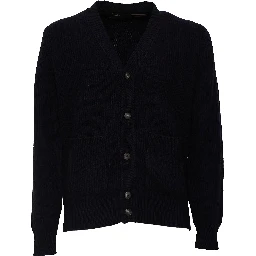 Cardigan Costa Inglese In Lana, Cashmere