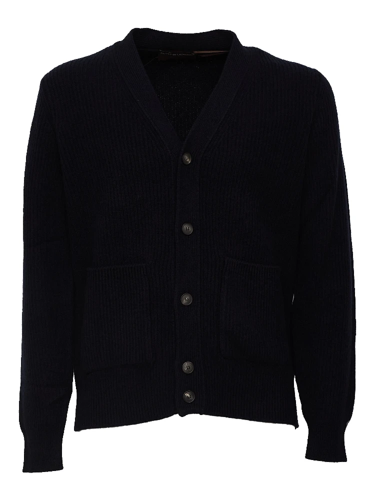 Cardigan Costa Inglese In Lana, Cashmere
