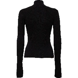 Mini Ribbed Merino Mock Neck