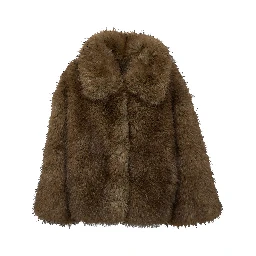 Kastanje Foax Fur Coat