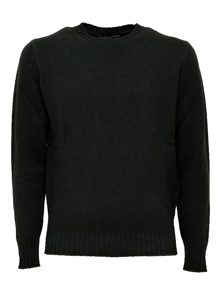Maglia Girocollo In Lana, Cashmere