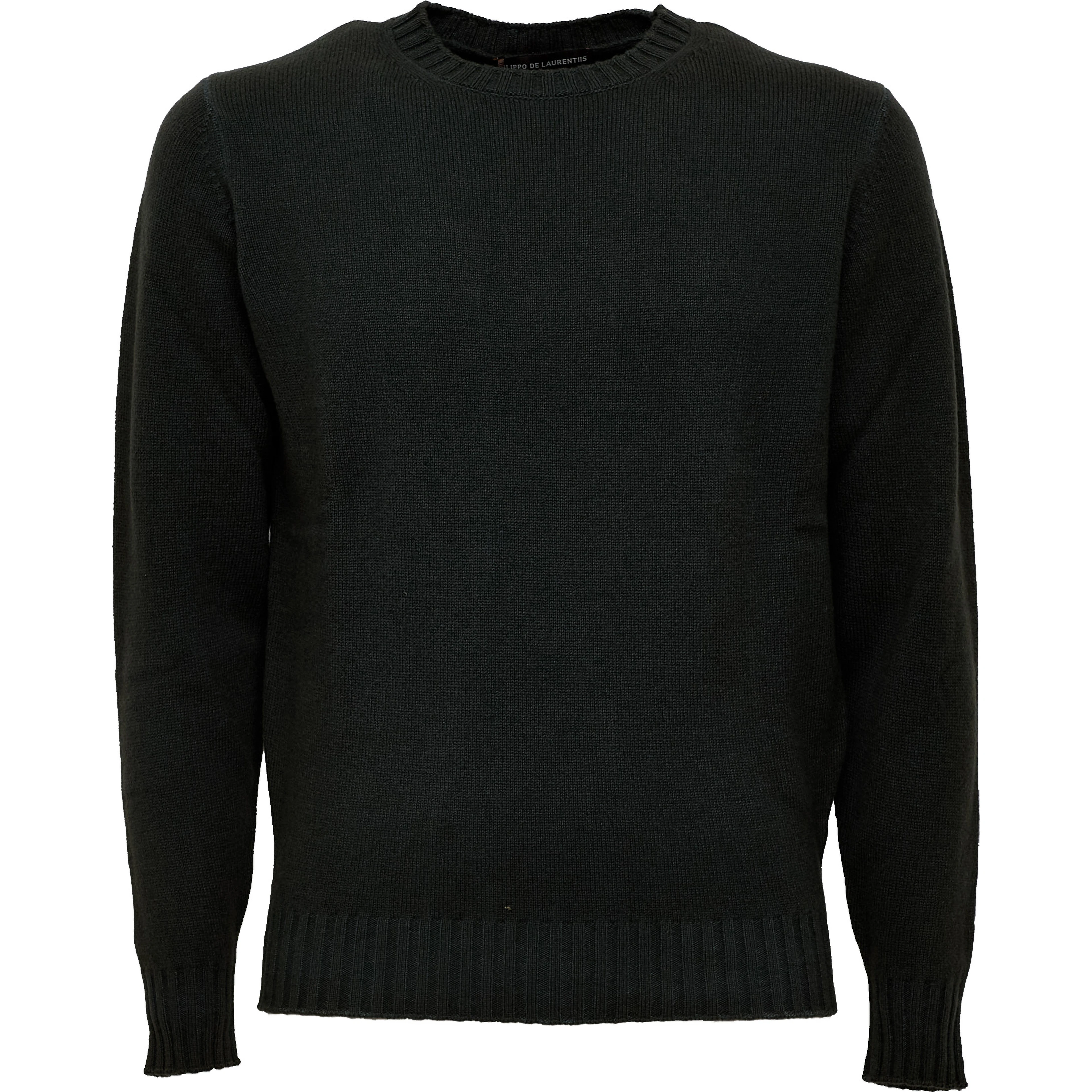 Maglia Girocollo In Lana, Cashmere