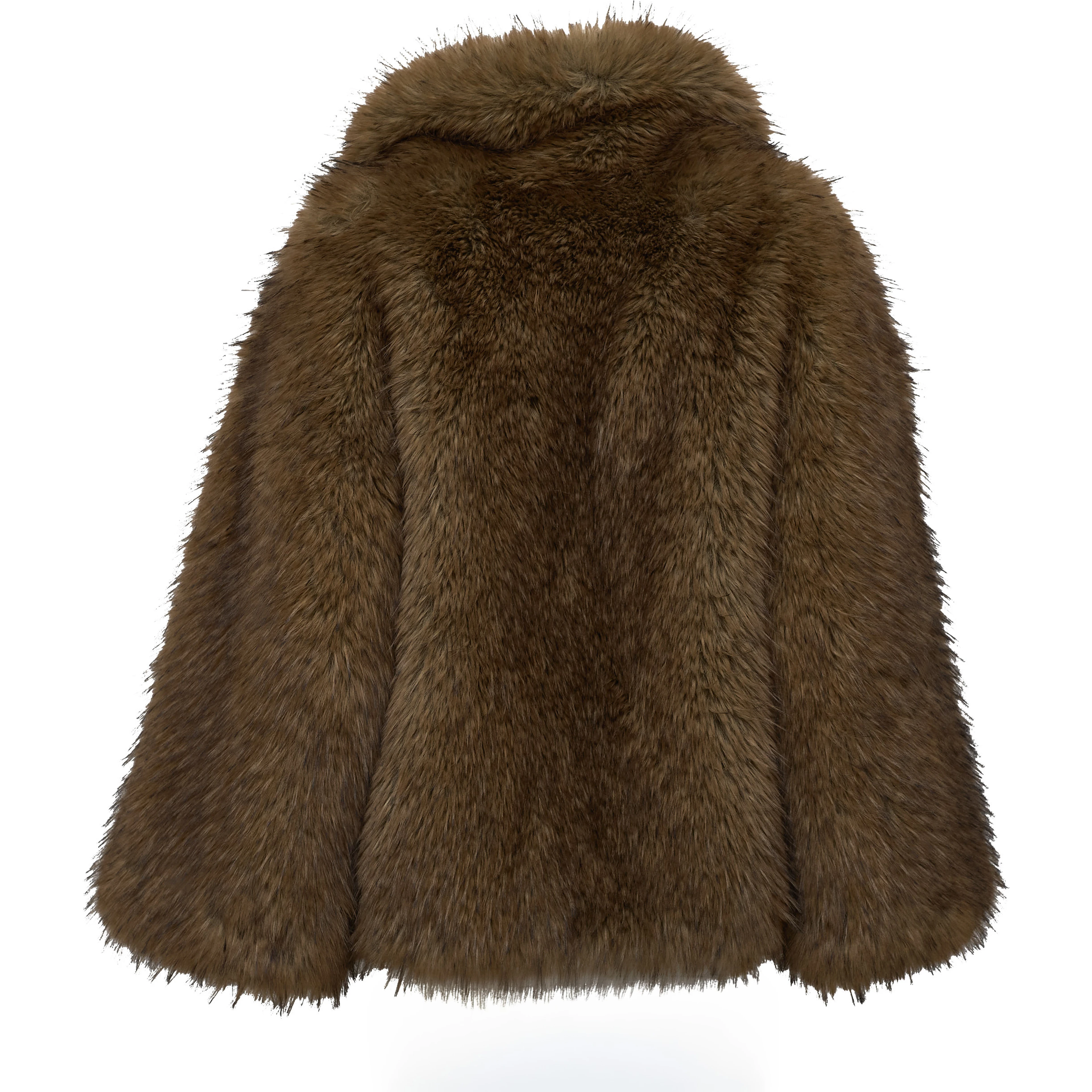 Kastanje Foax Fur Coat