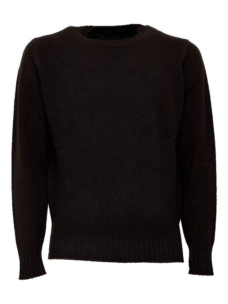 Maglia Girocollo In Lana, Cashmere