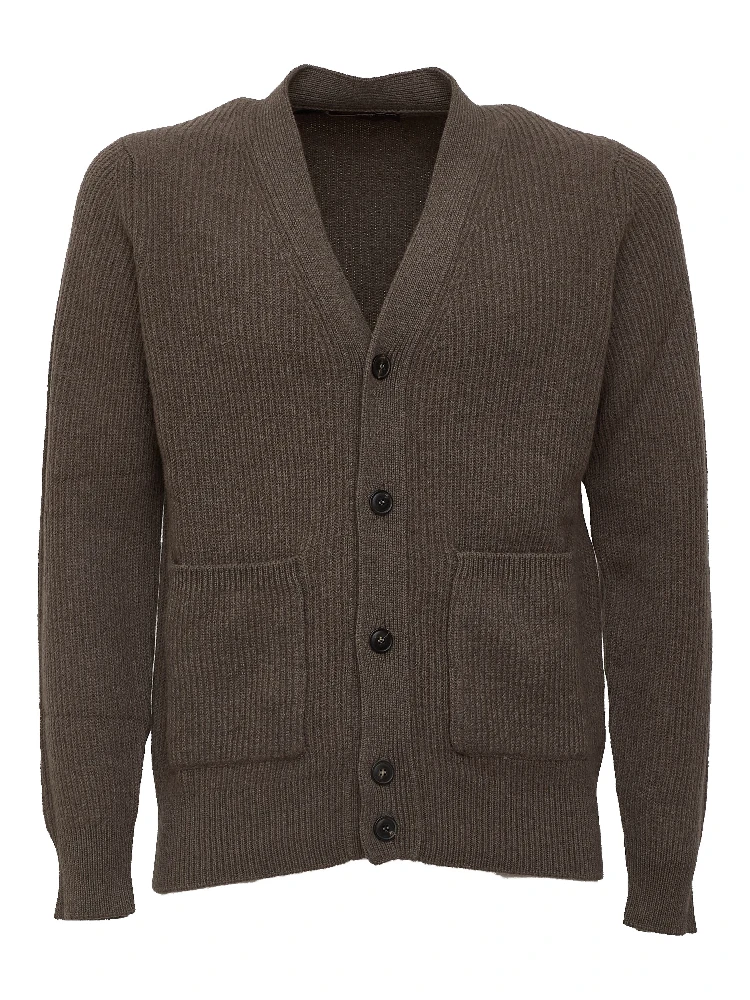 Cardigan Costa Inglese In Lana, Cashmere