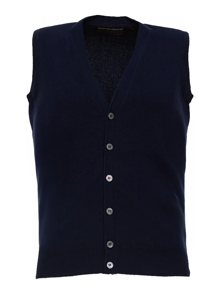 Gilet Bottoni In Lana, Cashmere