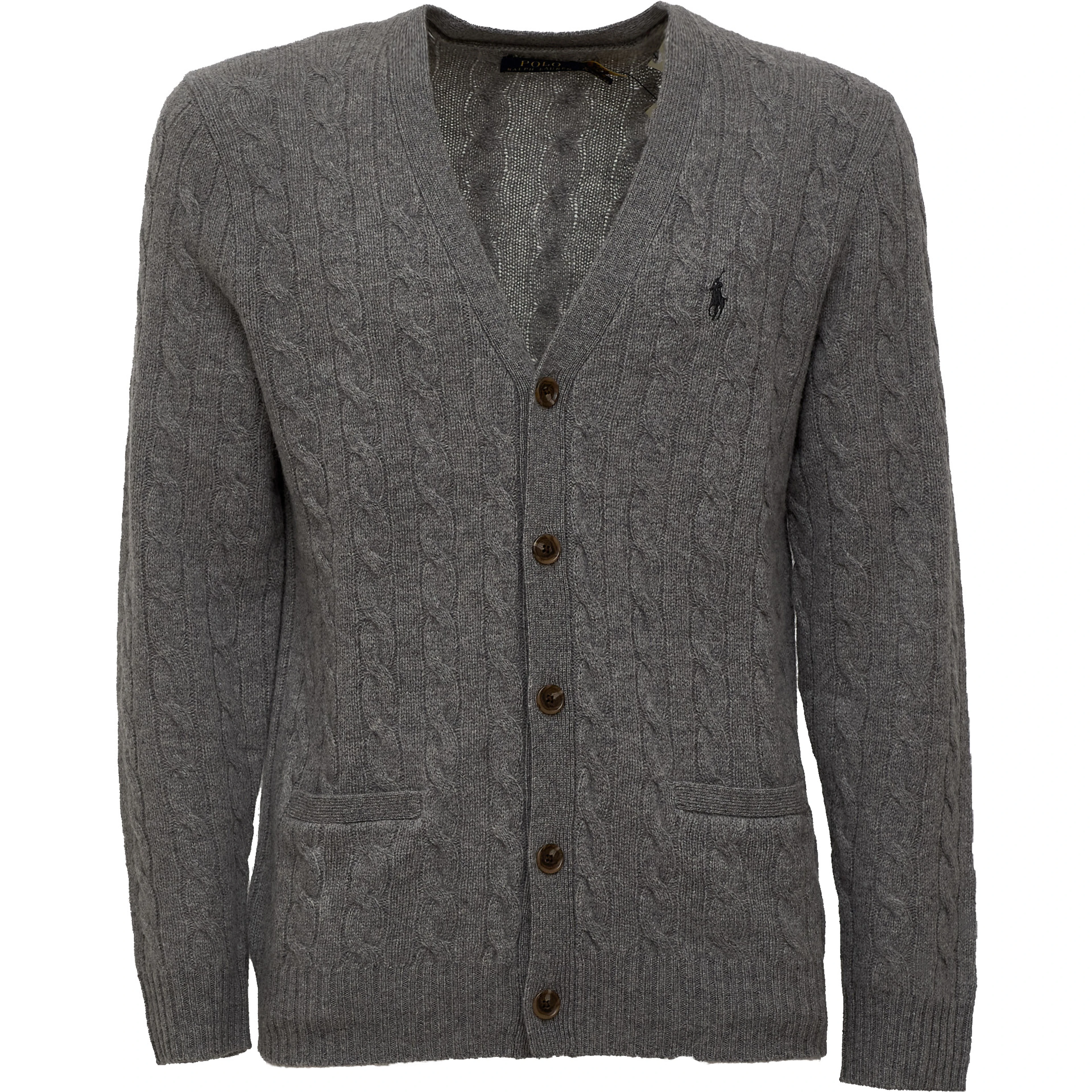 Cable-Knit Cardigan In Wool, Cashmere
