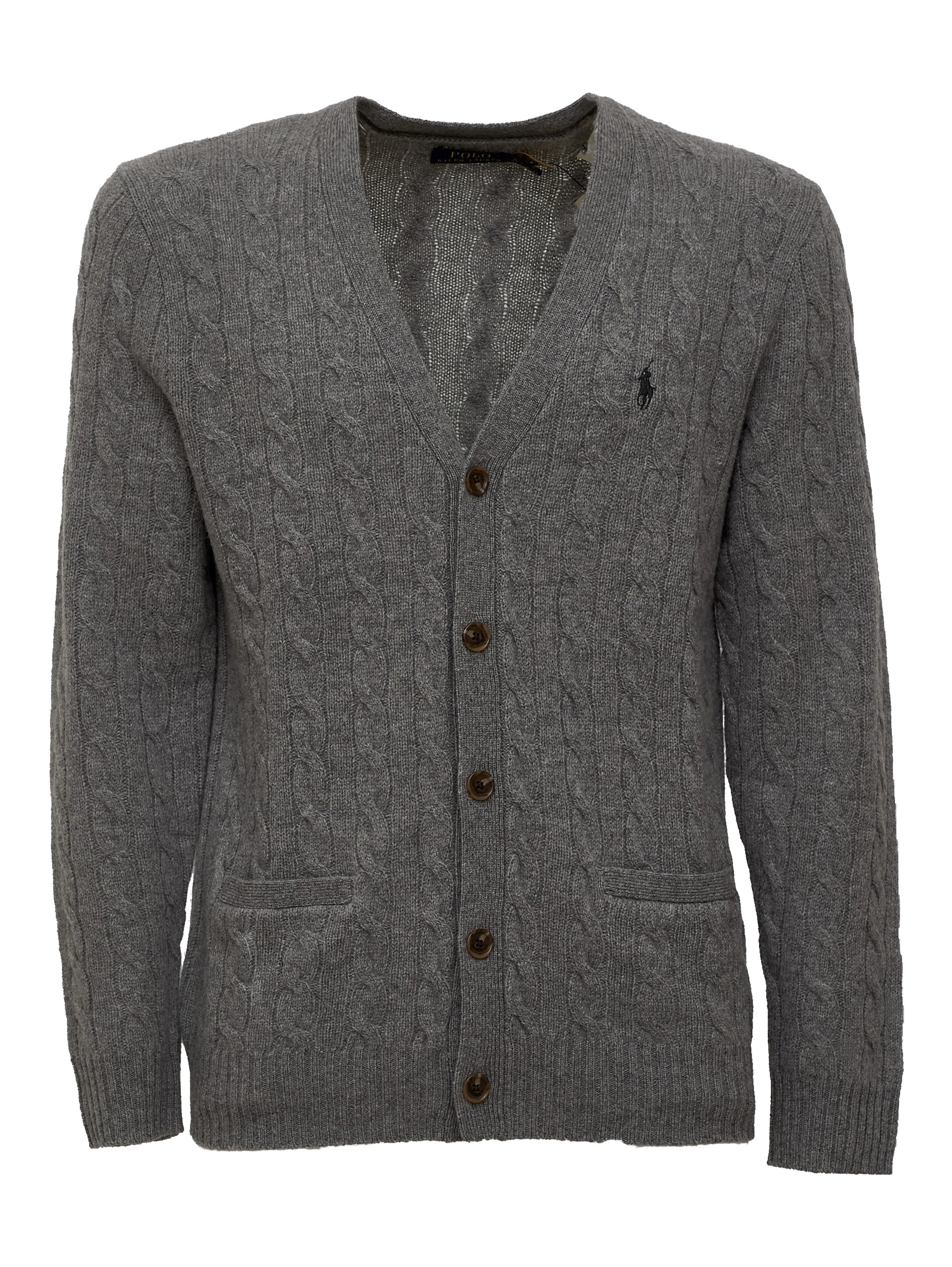 Cable-Knit Cardigan In Wool, Cashmere