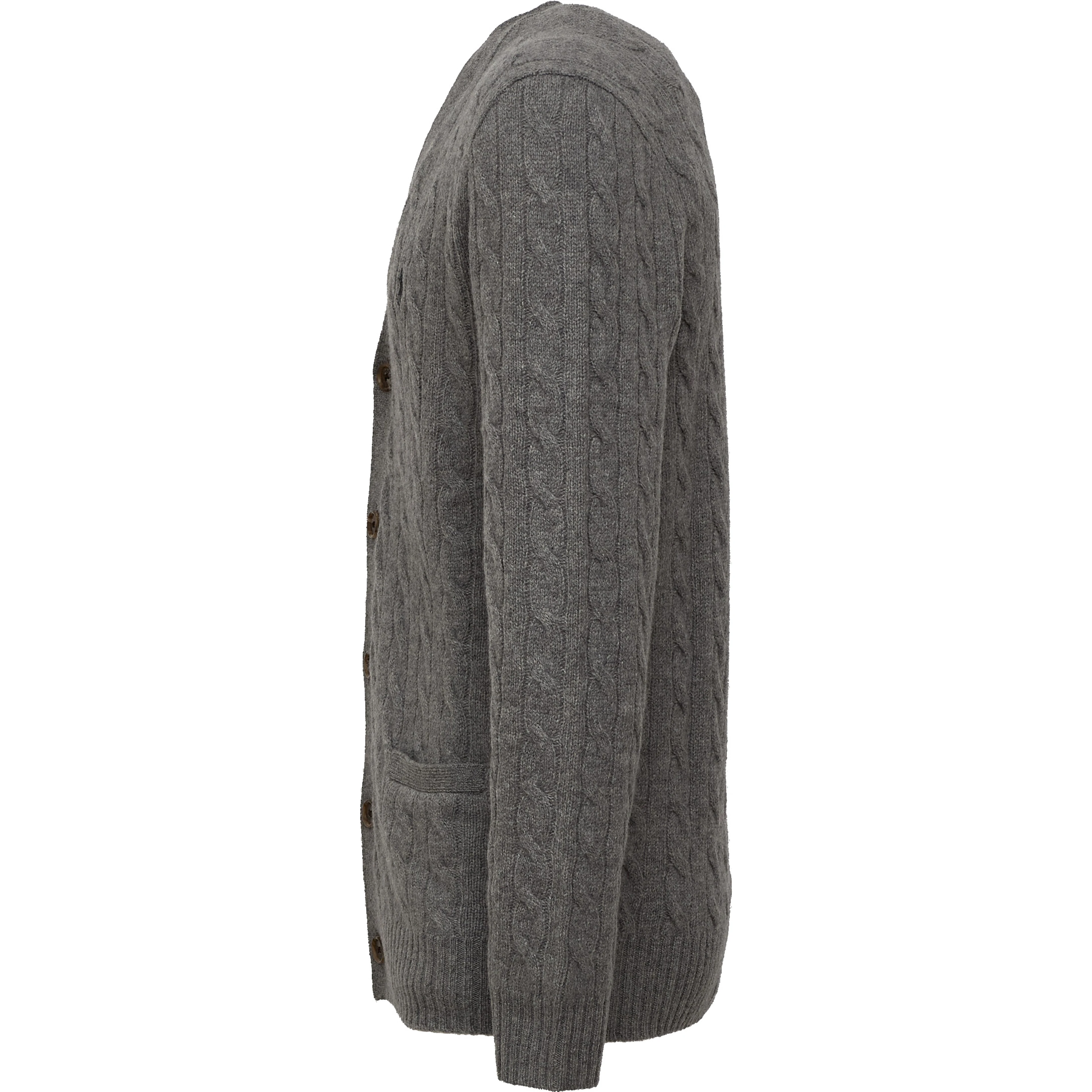 Cable-Knit Cardigan In Wool, Cashmere