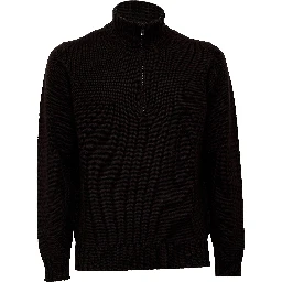 Maglia Mezza Zip In Lana Merino