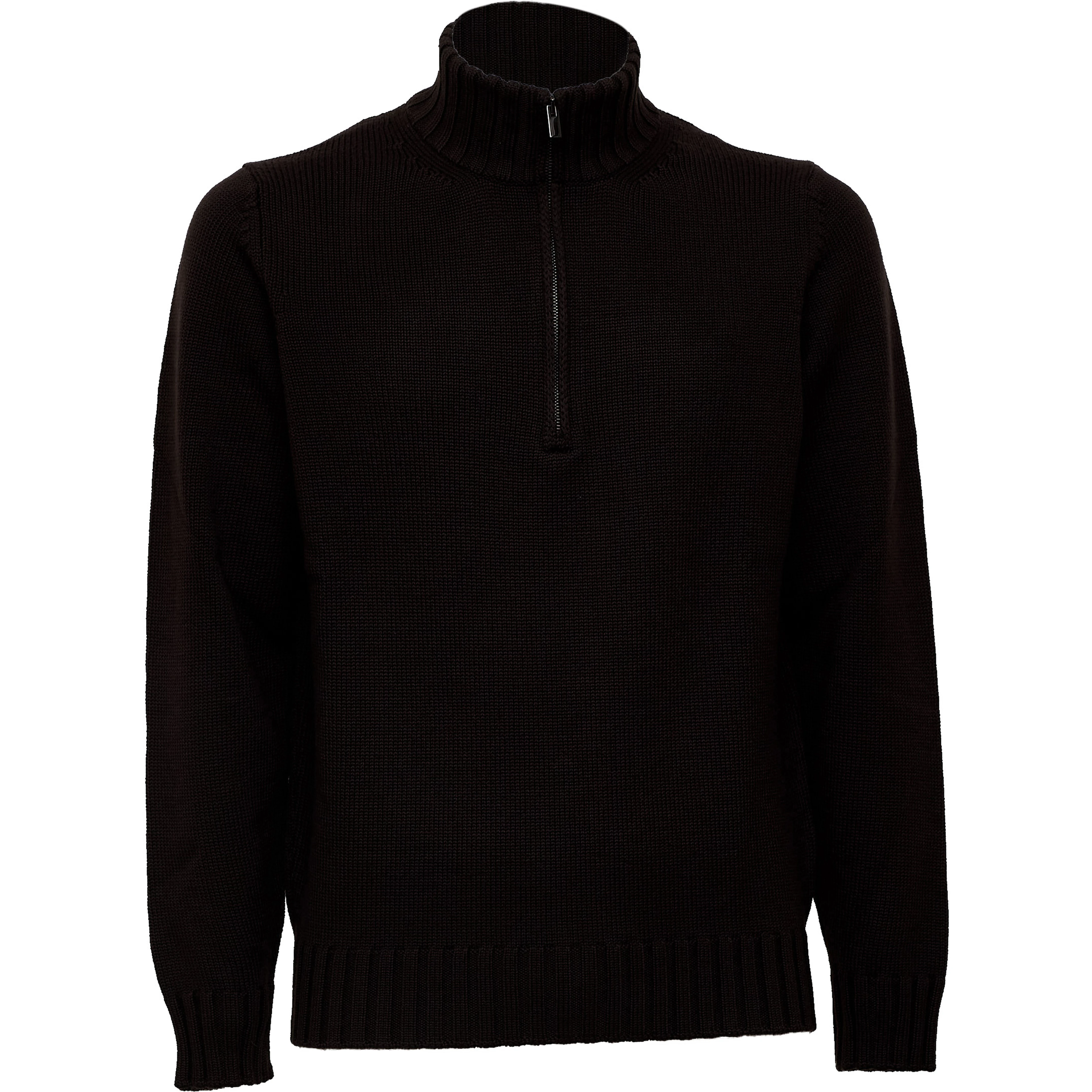 Maglia Mezza Zip In Lana Merino