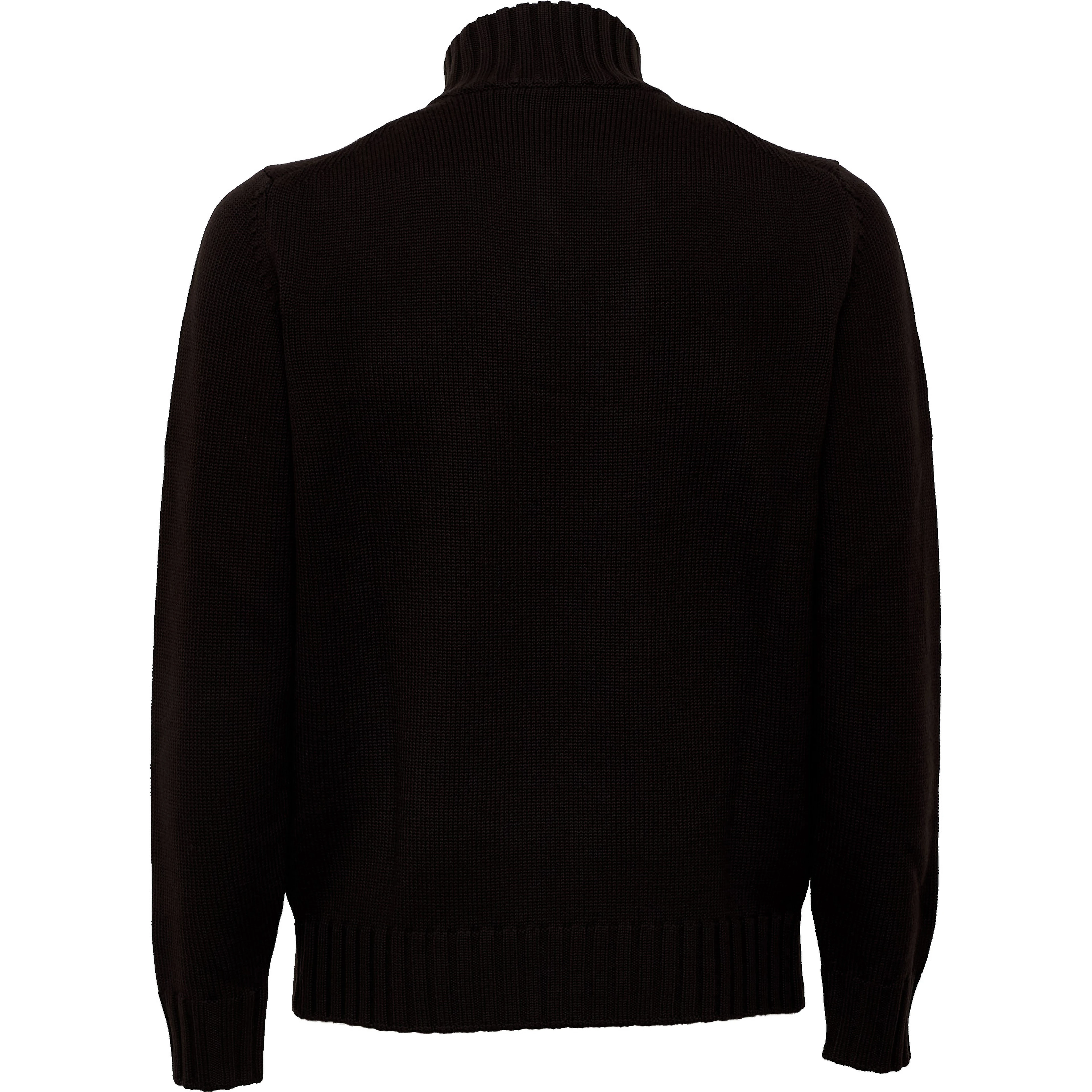 Maglia Mezza Zip In Lana Merino