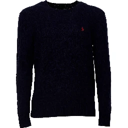 Cable-Knit Crewneck Pullover In Wool, Cashmere