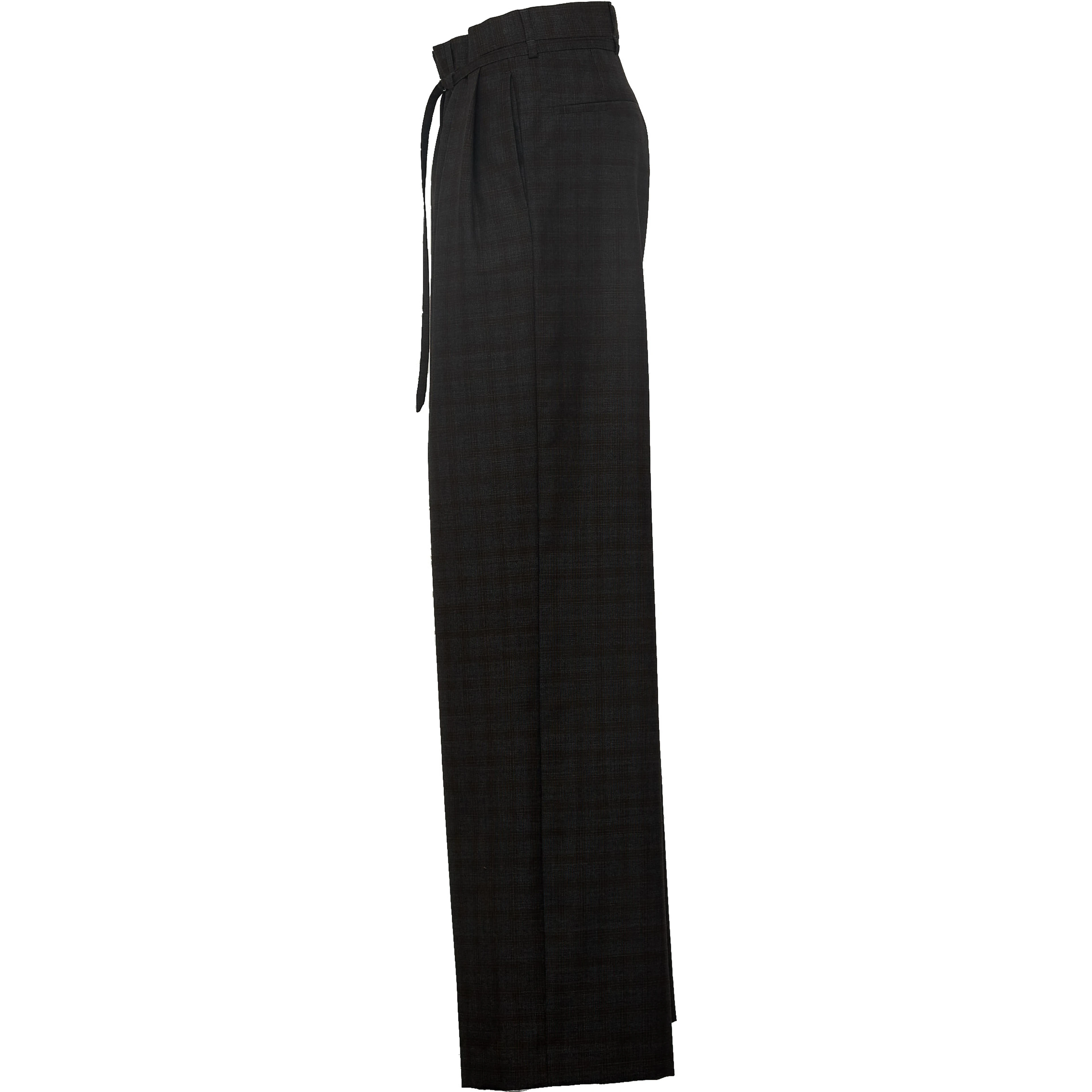 Peacha Pants Yarn Dyed Abstract Check Wool