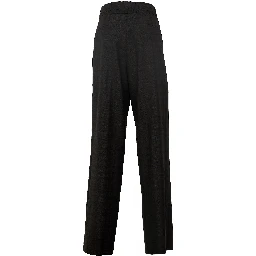 Peacha Pants Yarn Dyed Abstract Check Wool