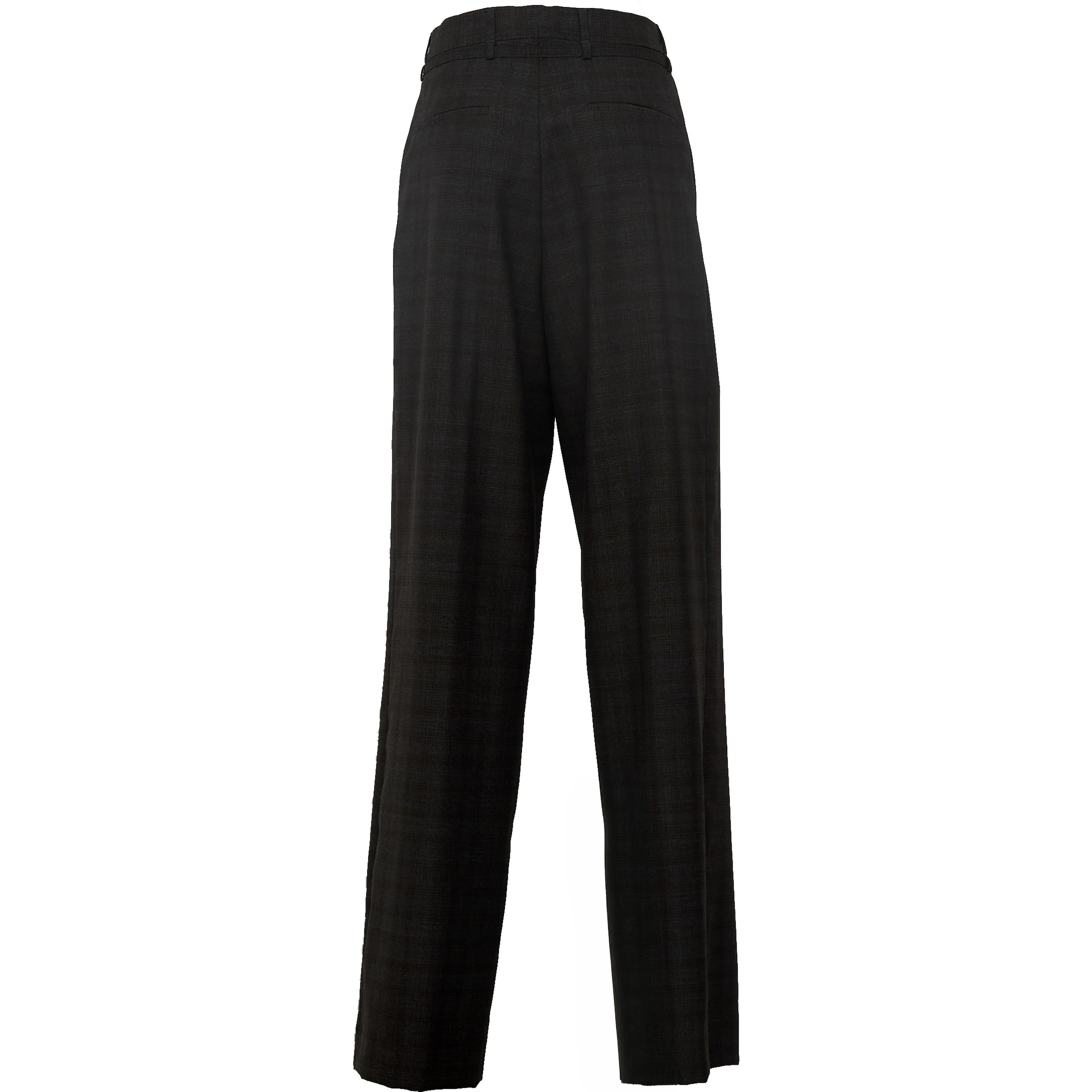 Peacha Pants Yarn Dyed Abstract Check Wool