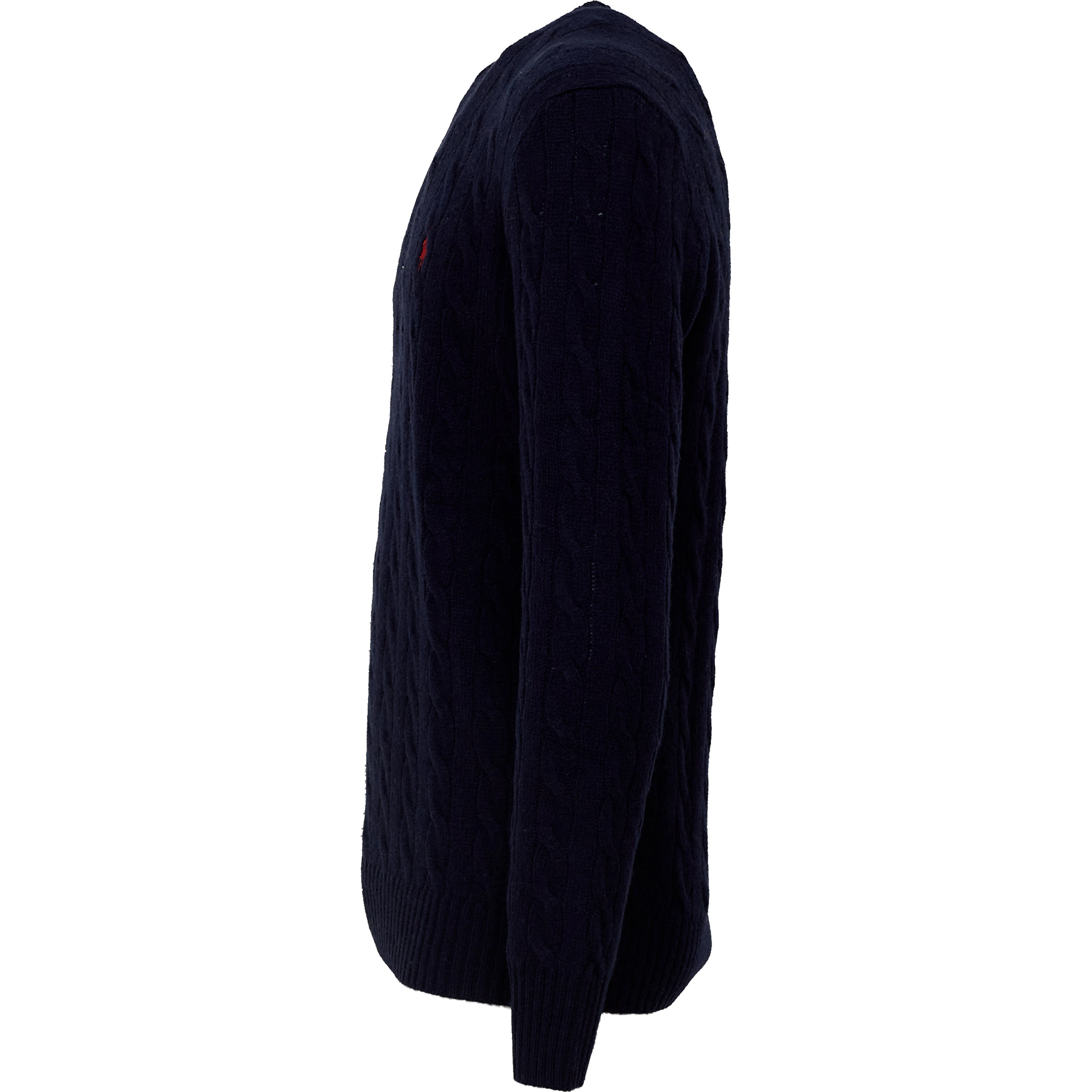 Cable-Knit Crewneck Pullover In Wool, Cashmere