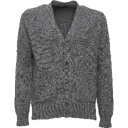 Cardigan Costa Inglese In Lana, Cashmere