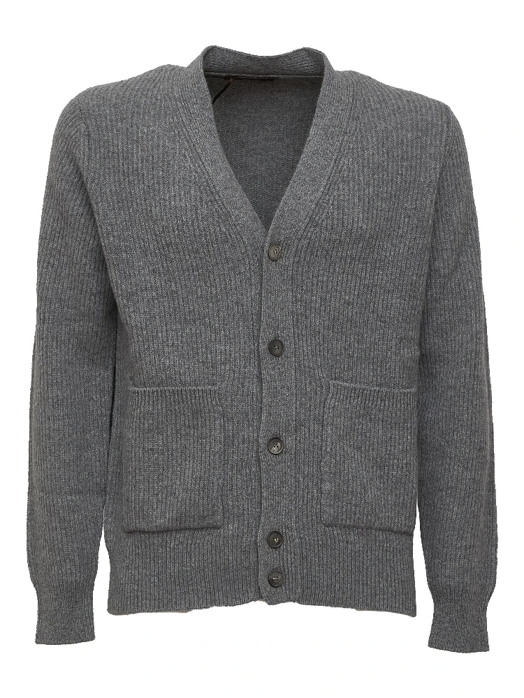 Cardigan Costa Inglese In Lana, Cashmere