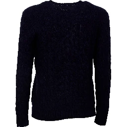 Cable-Knit Crewneck Pullover In Wool, Cashmere