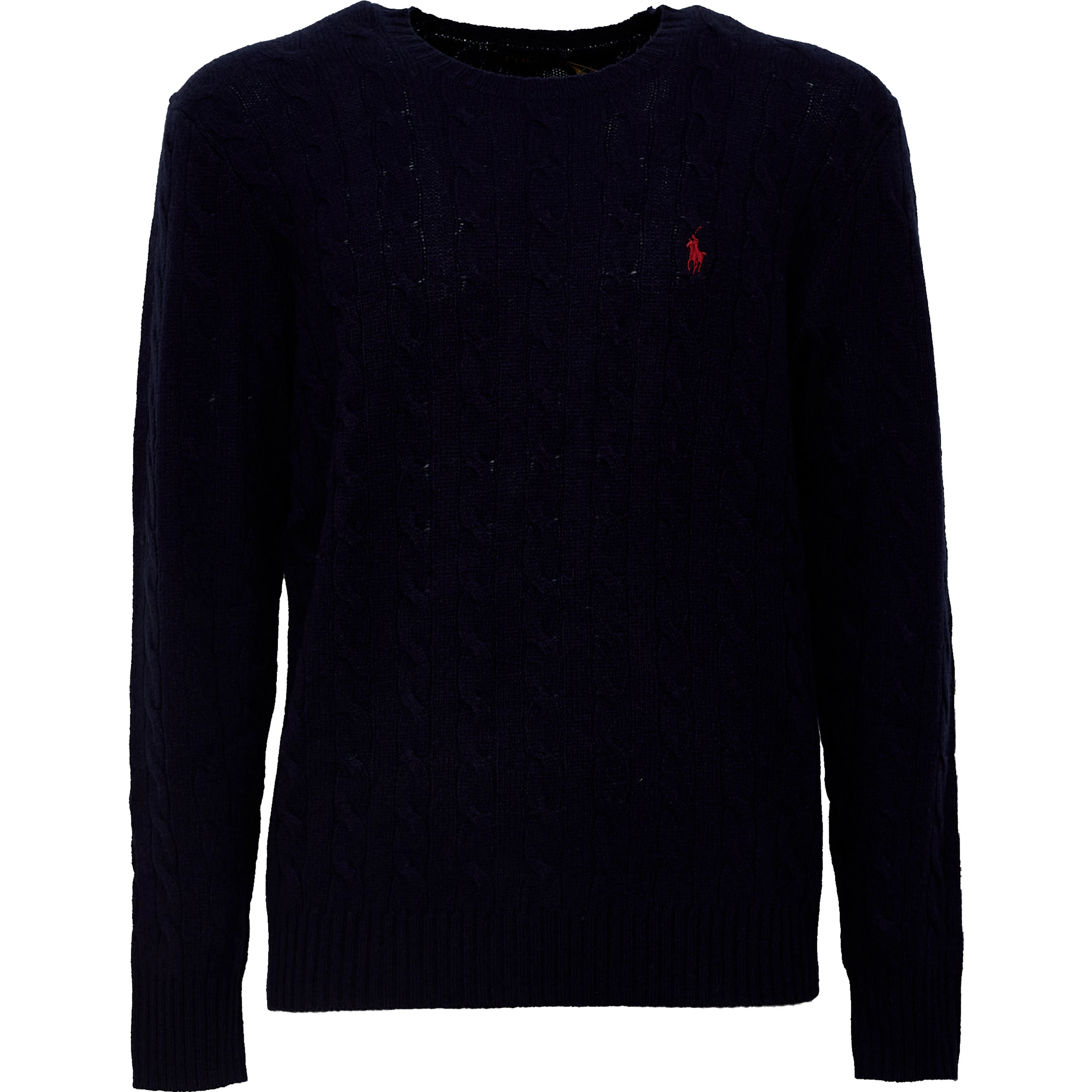 Cable-Knit Crewneck Pullover In Wool, Cashmere