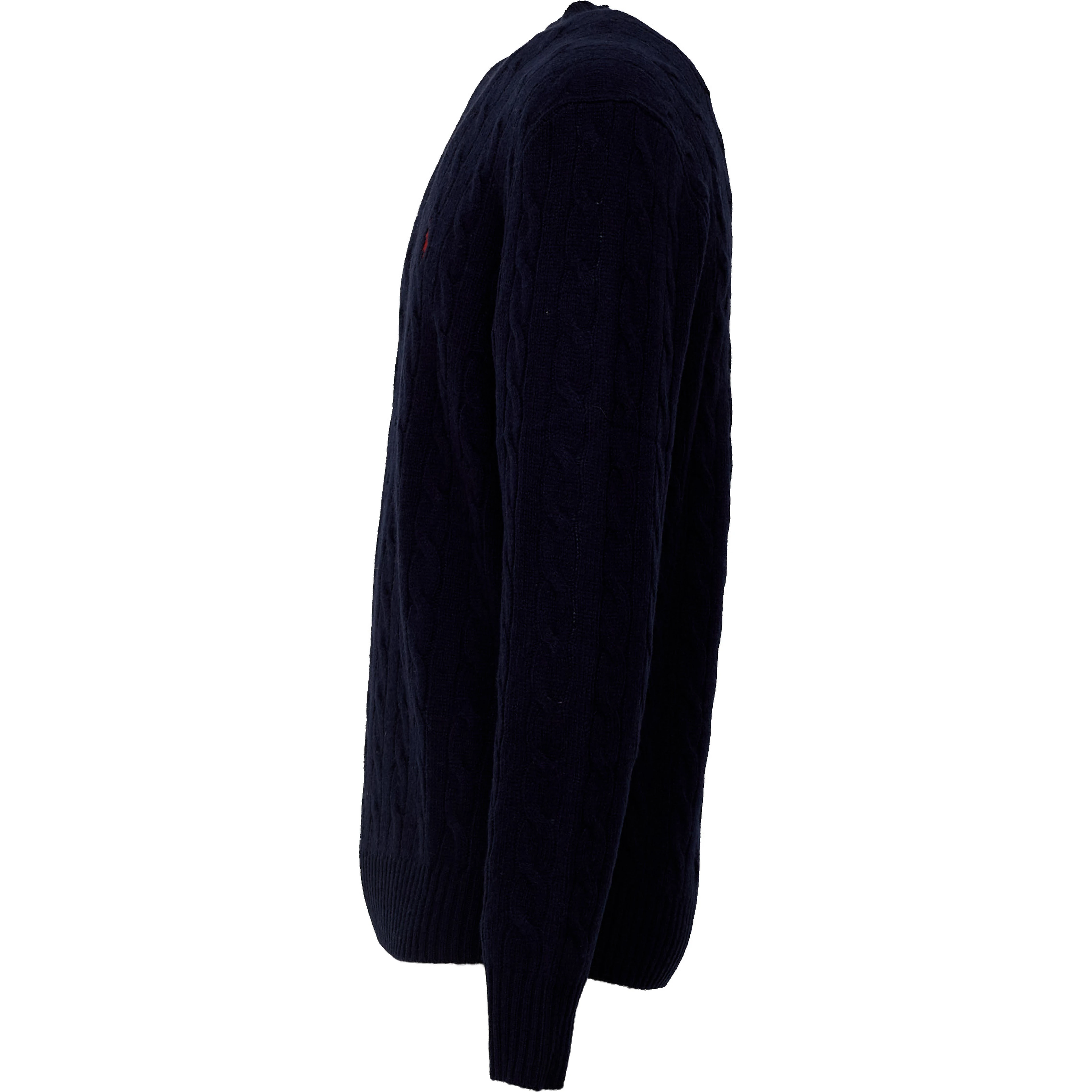 Cable-Knit Crewneck Pullover In Wool, Cashmere