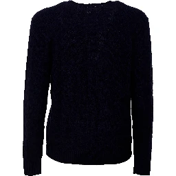 Cable-Knit Crewneck Pullover In Wool, Cashmere