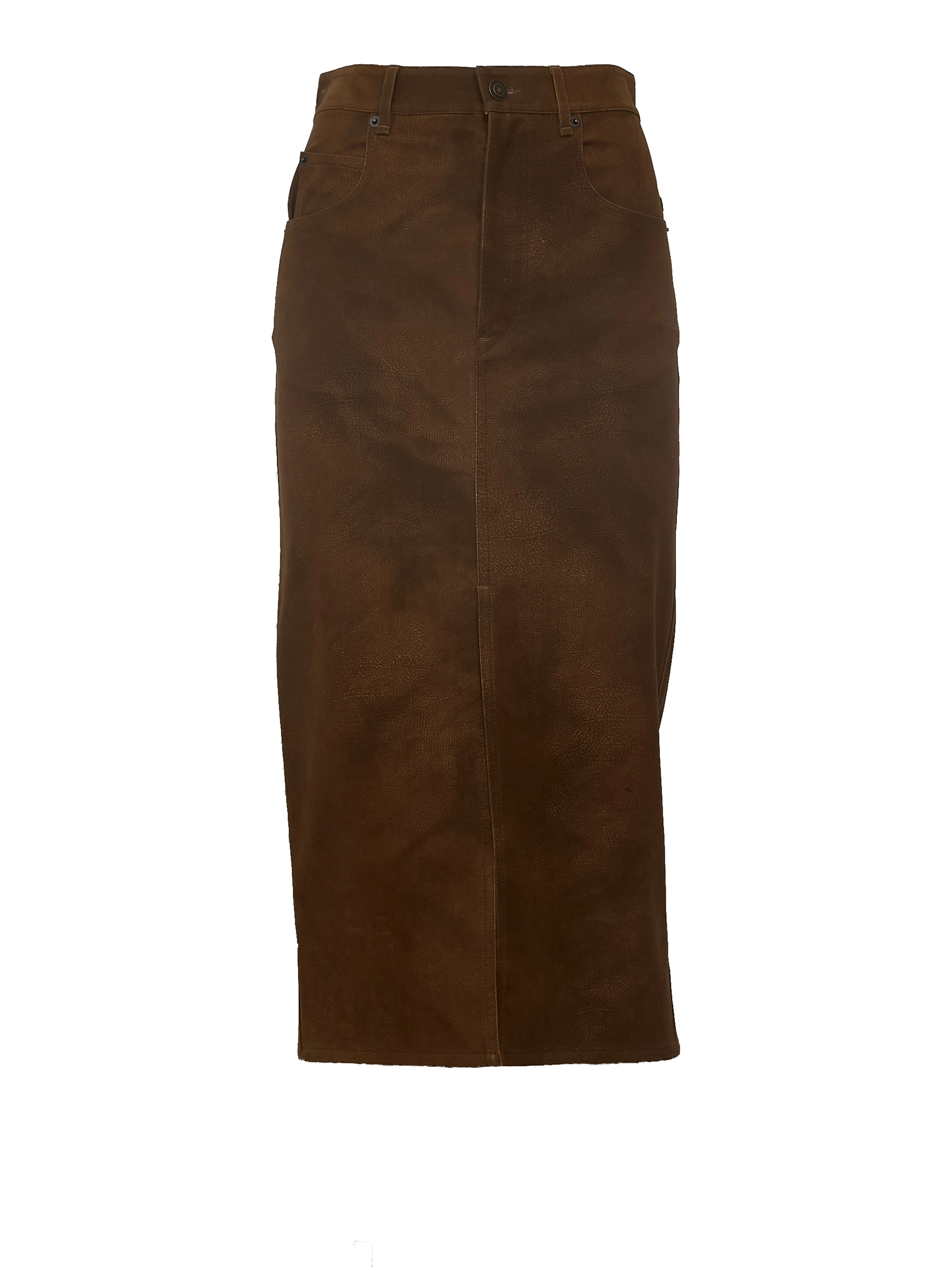 Bisane Skirt Faux Suede