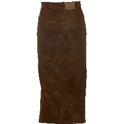 Bisane Skirt Faux Suede