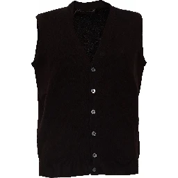 Gilet Bottoni In Lana, Cashmere