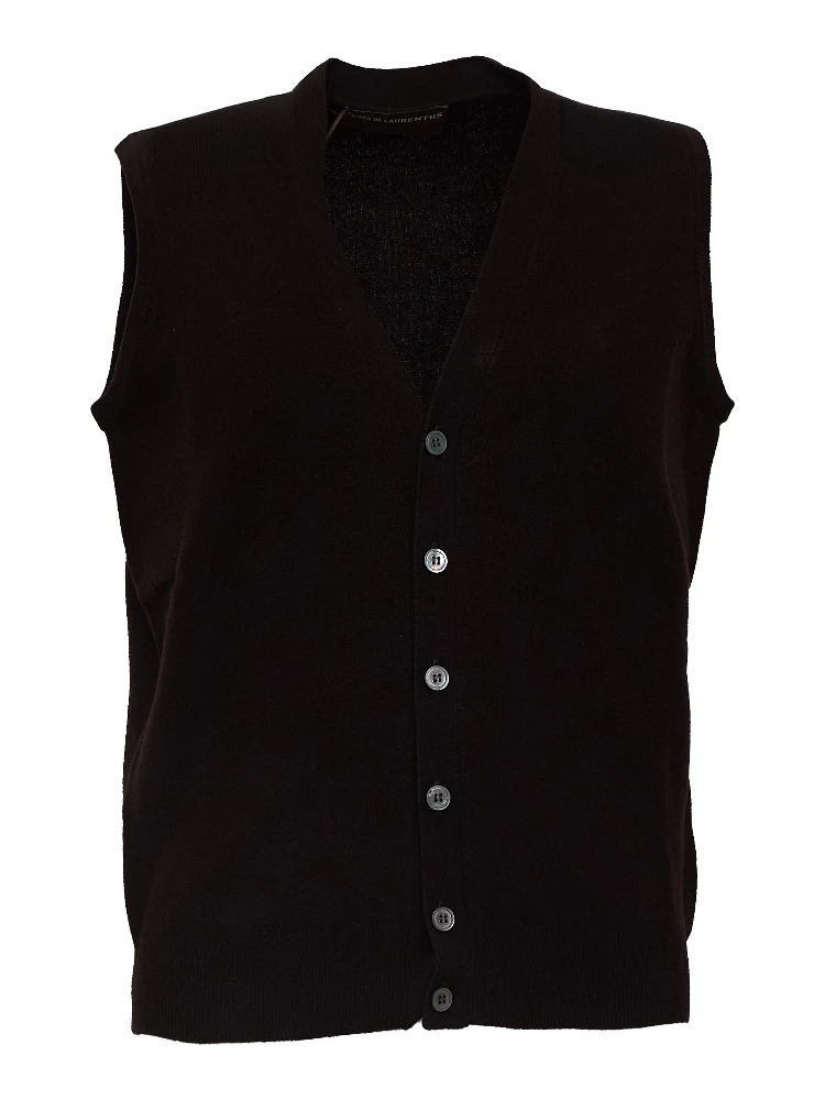 Gilet Bottoni In Lana, Cashmere