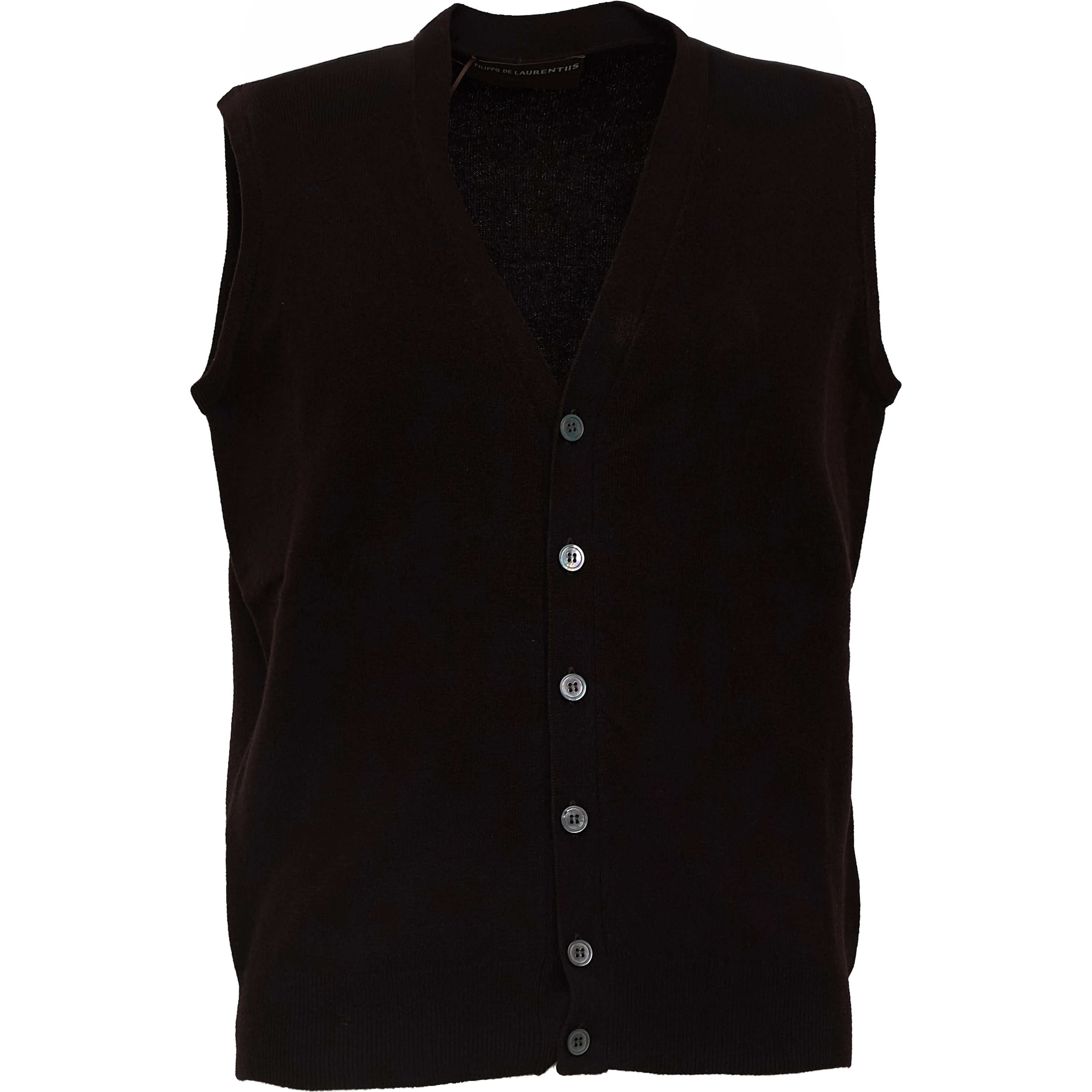 Gilet Bottoni In Lana, Cashmere