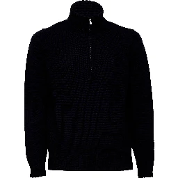 Maglia Mezza Zip In Lana Merino