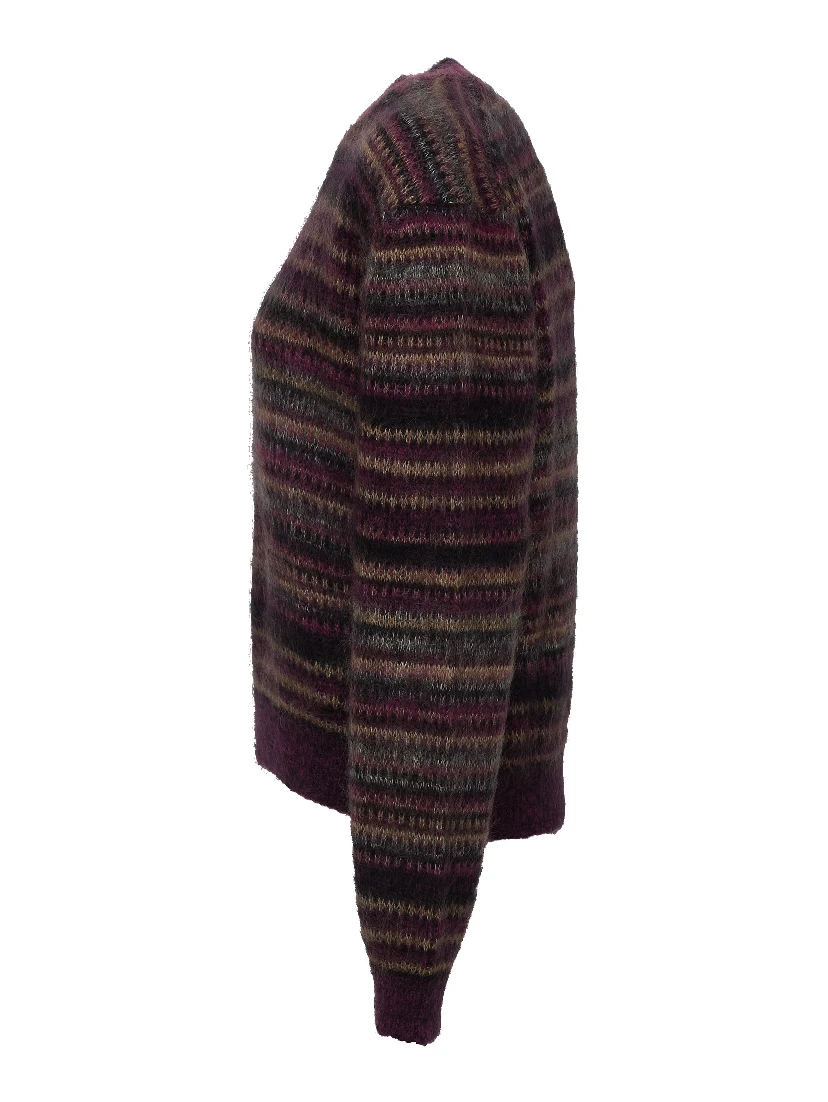 Morine Striped Brushed Pullover