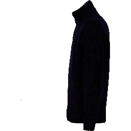 Maglia Mezza Zip In Lana Merino