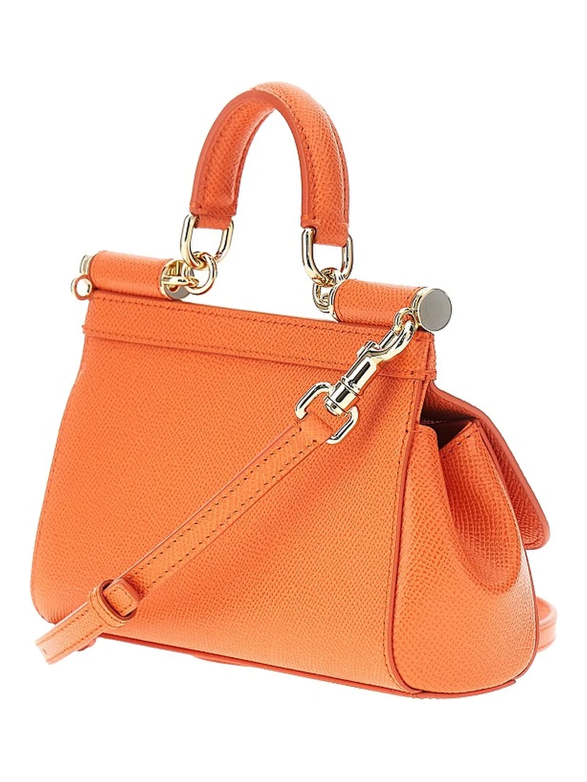 Dauphine leather mini 'Sicily' bag
