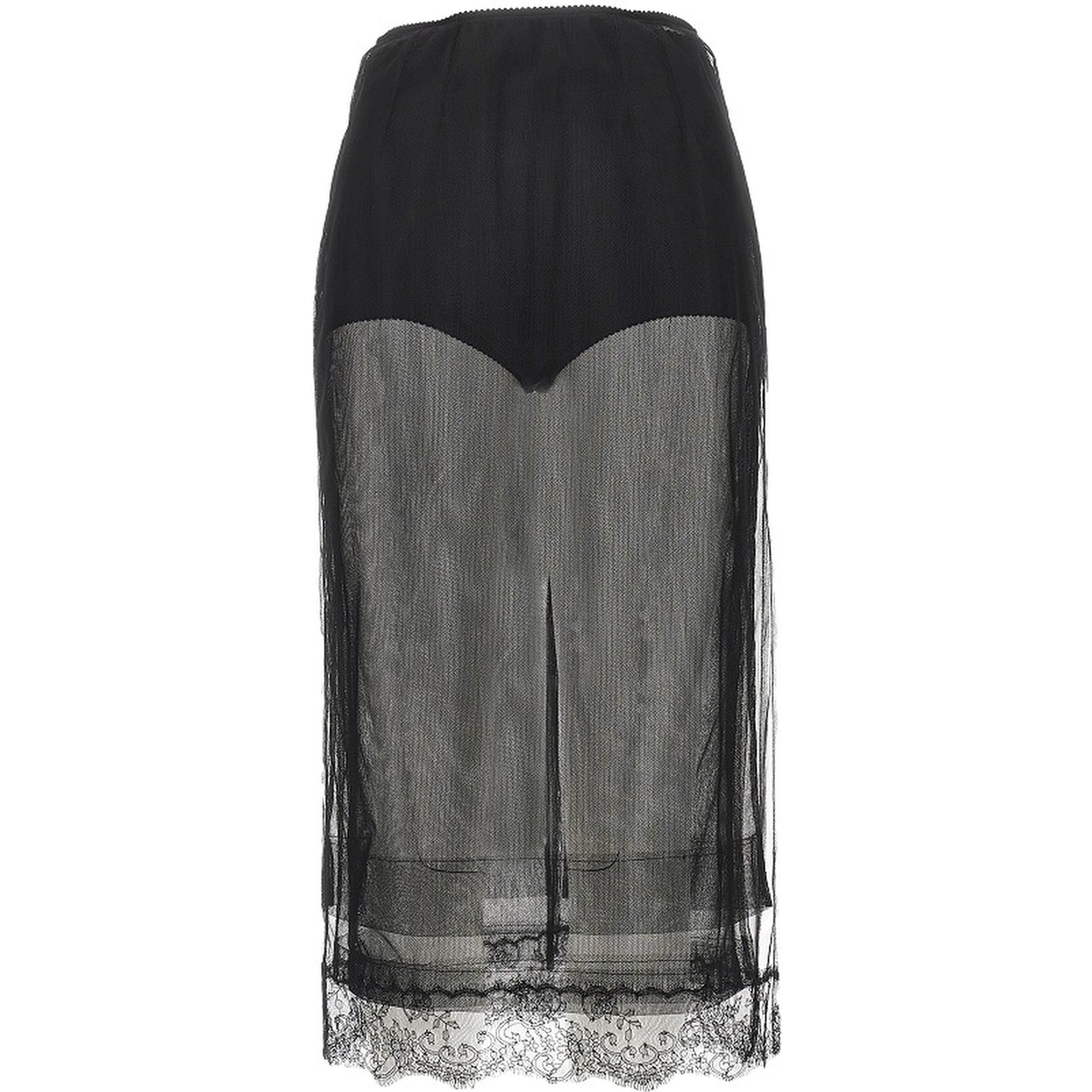 Tulle midi skirt