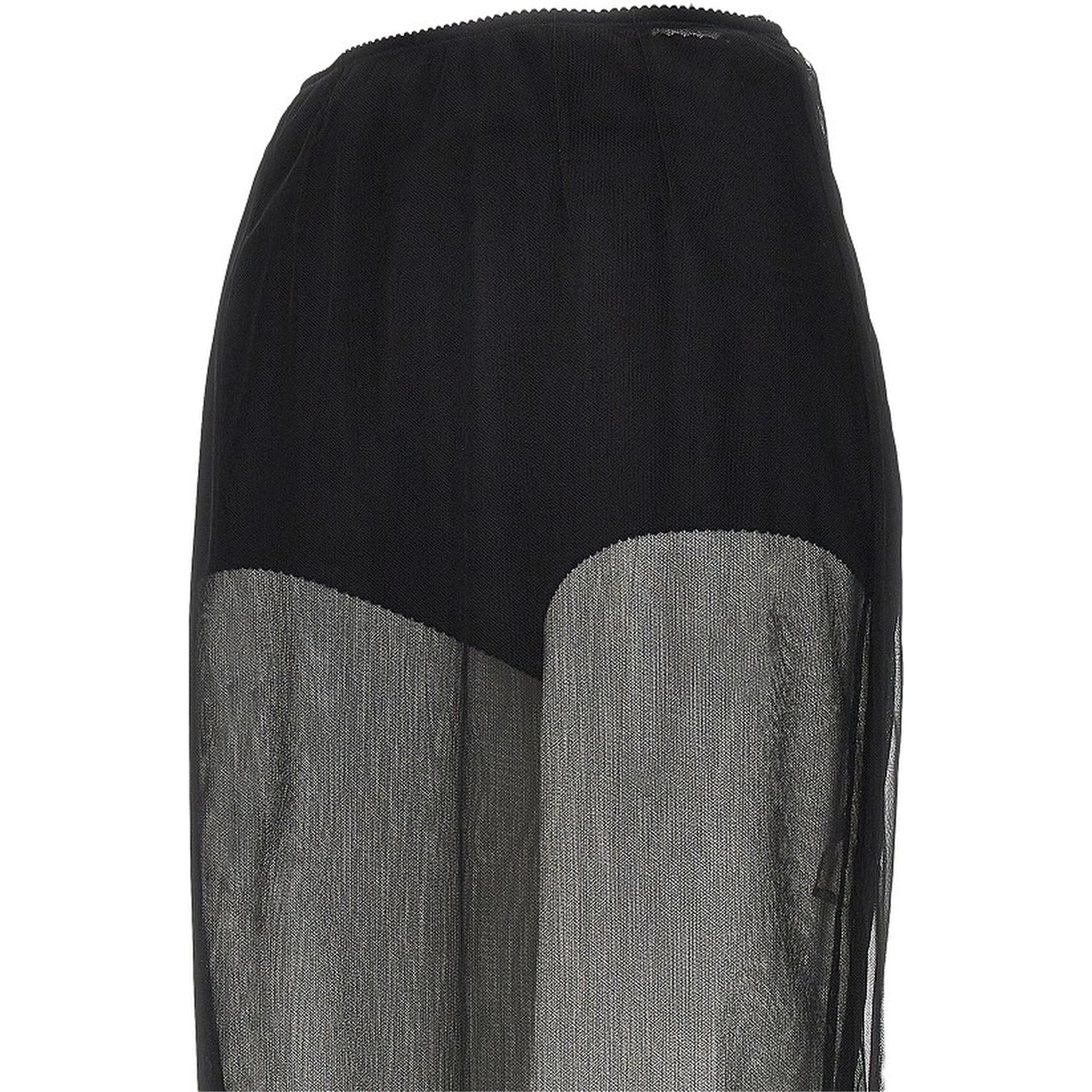 Tulle midi skirt