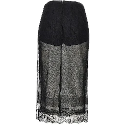Tulle midi skirt