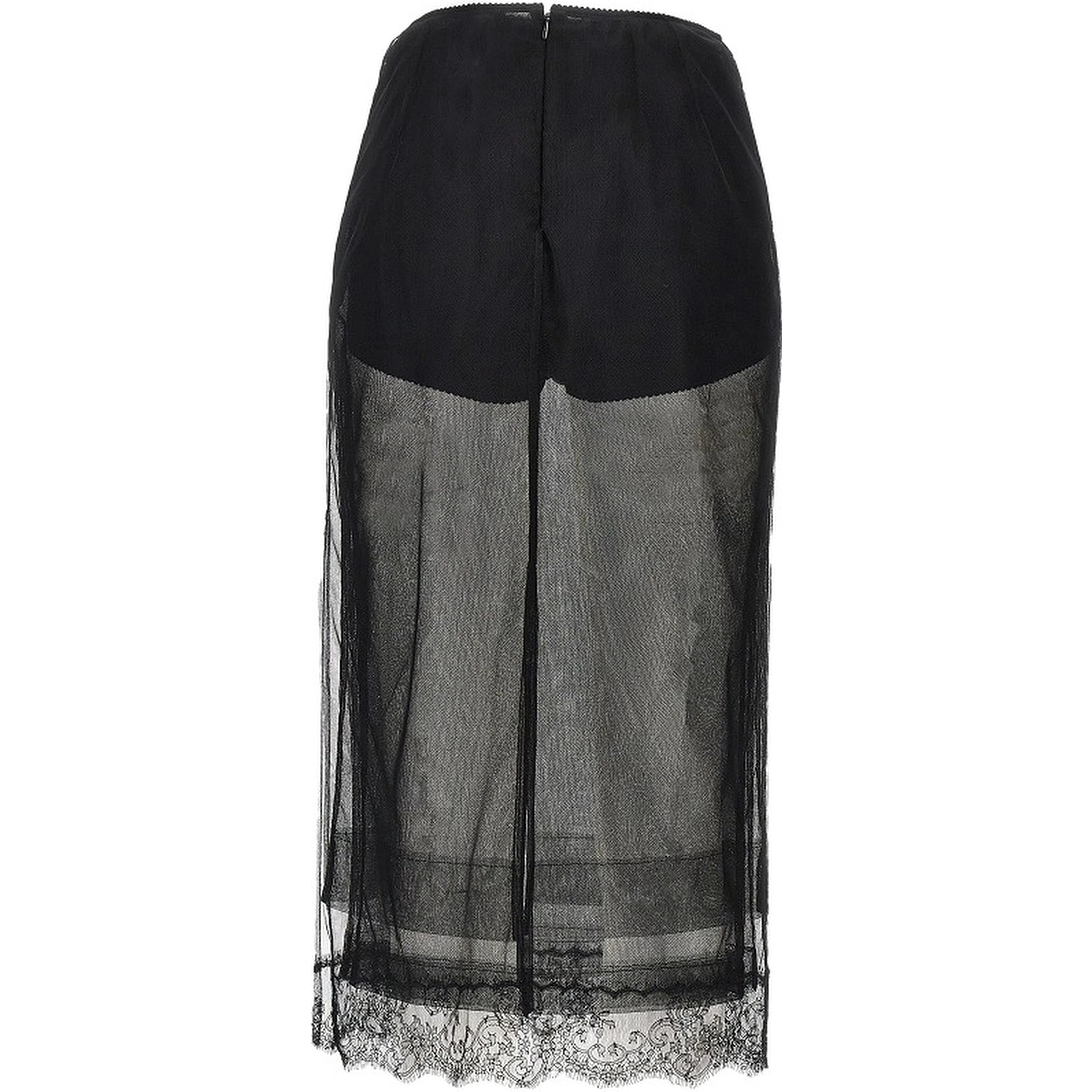 Tulle midi skirt