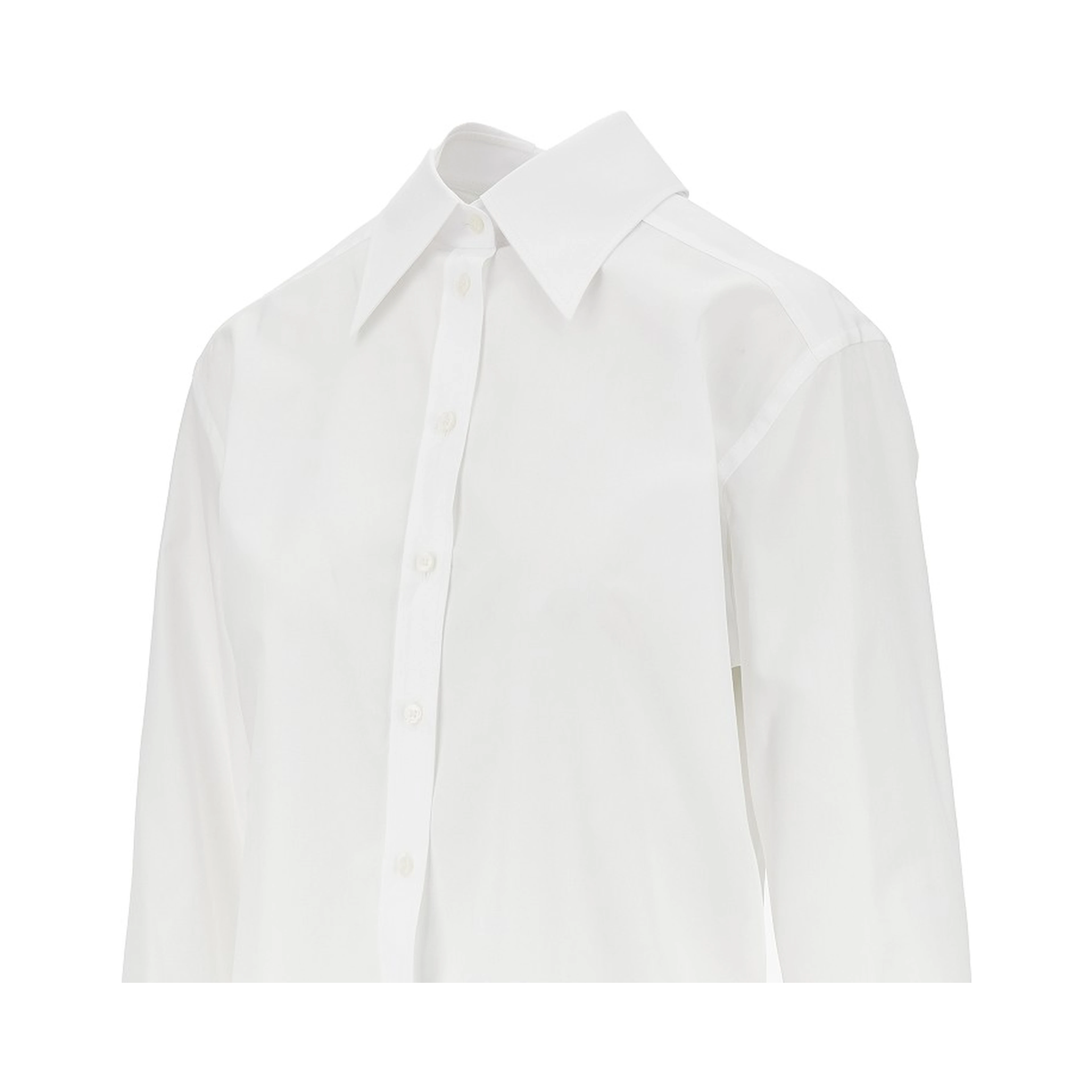 Specular construction poplin shirt
