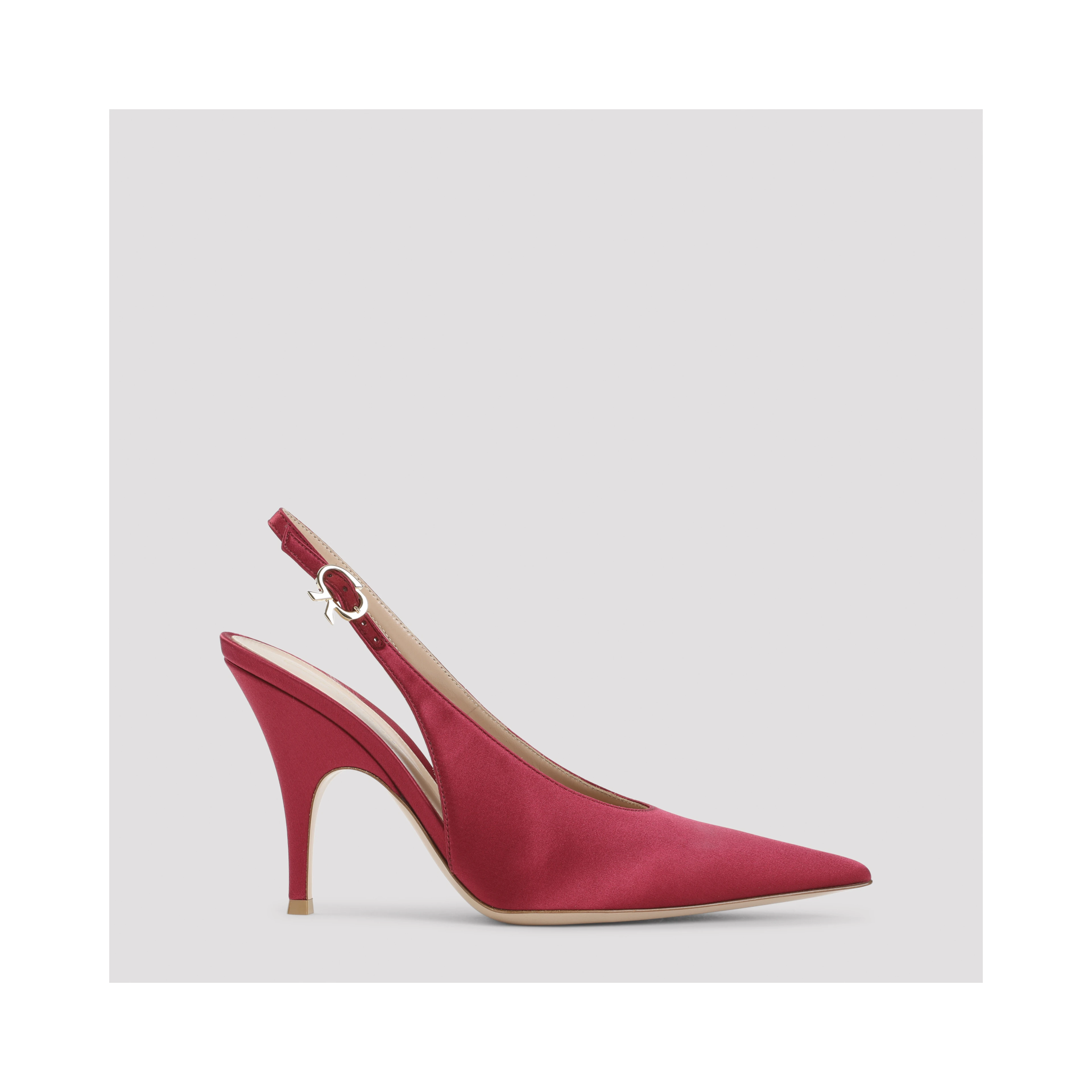Gianvito Rossi Sofia Sling Crepe Satin Pumps